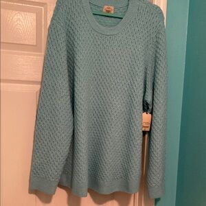 St John’s Bay Woman’s Turquoise blue  Long Sleeve Sweater size 3X. New with tags